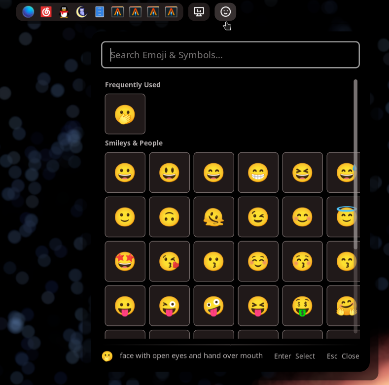 Processes widget
