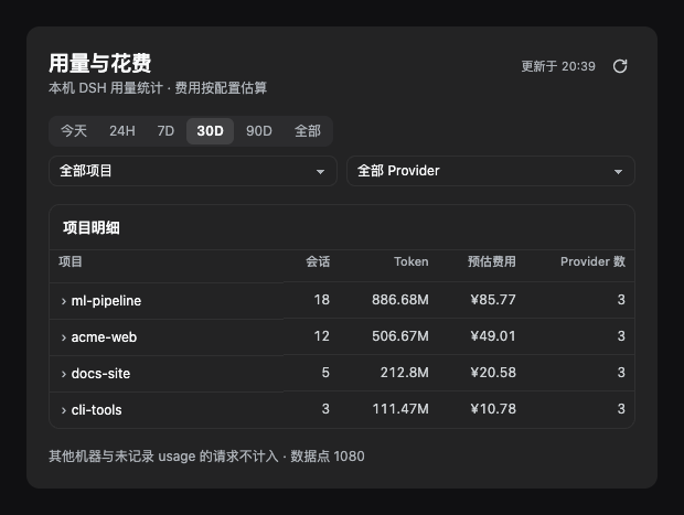 dsh-usage-dashboard 截图 2