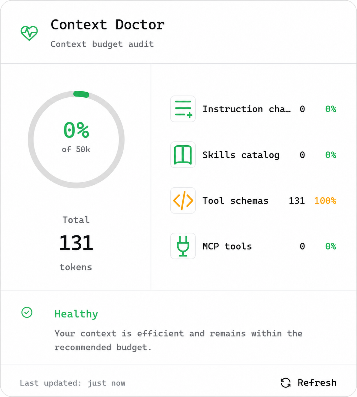 Context Doctor native composer panel preview