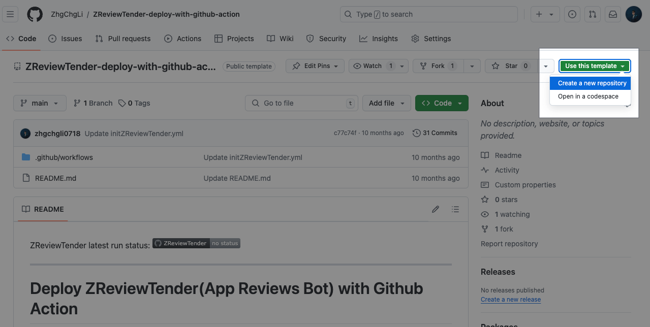 https://github.com/ZhgChgLi/ZReviewTender-deploy-with-github-action