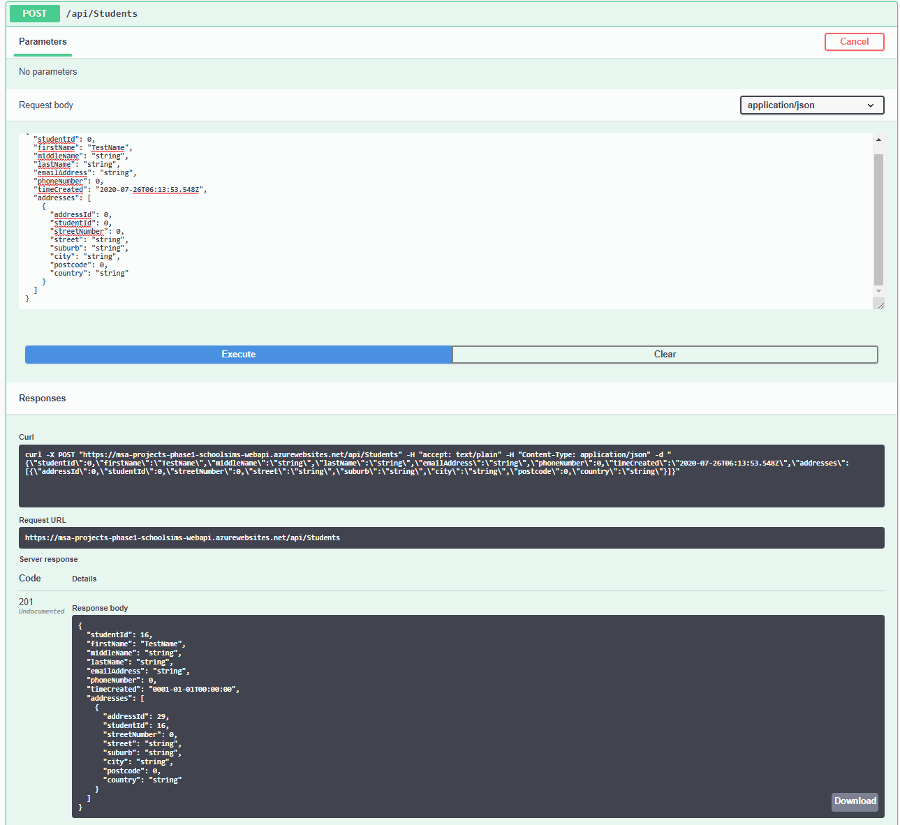 GitHub - ZhonglinChen/MSA-2020-Phase1-BackEndDev-WebAPI-StudentSIMS ...