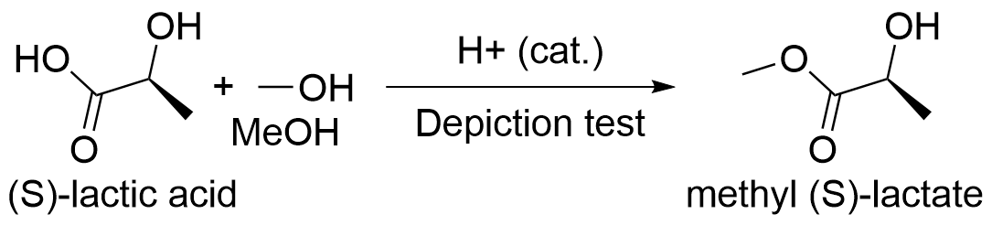 Native ChemDraw reaction with multiple reactants and S stereochemistry