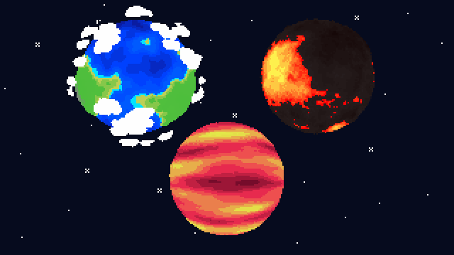 Image of pixel planet example