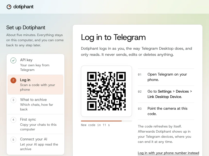 Setup in the browser
