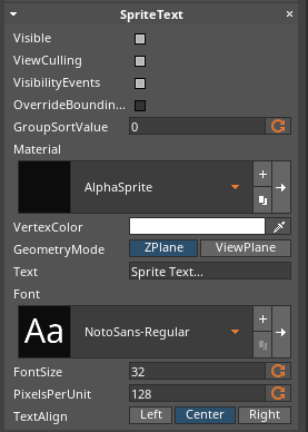 SpriteTextProperties