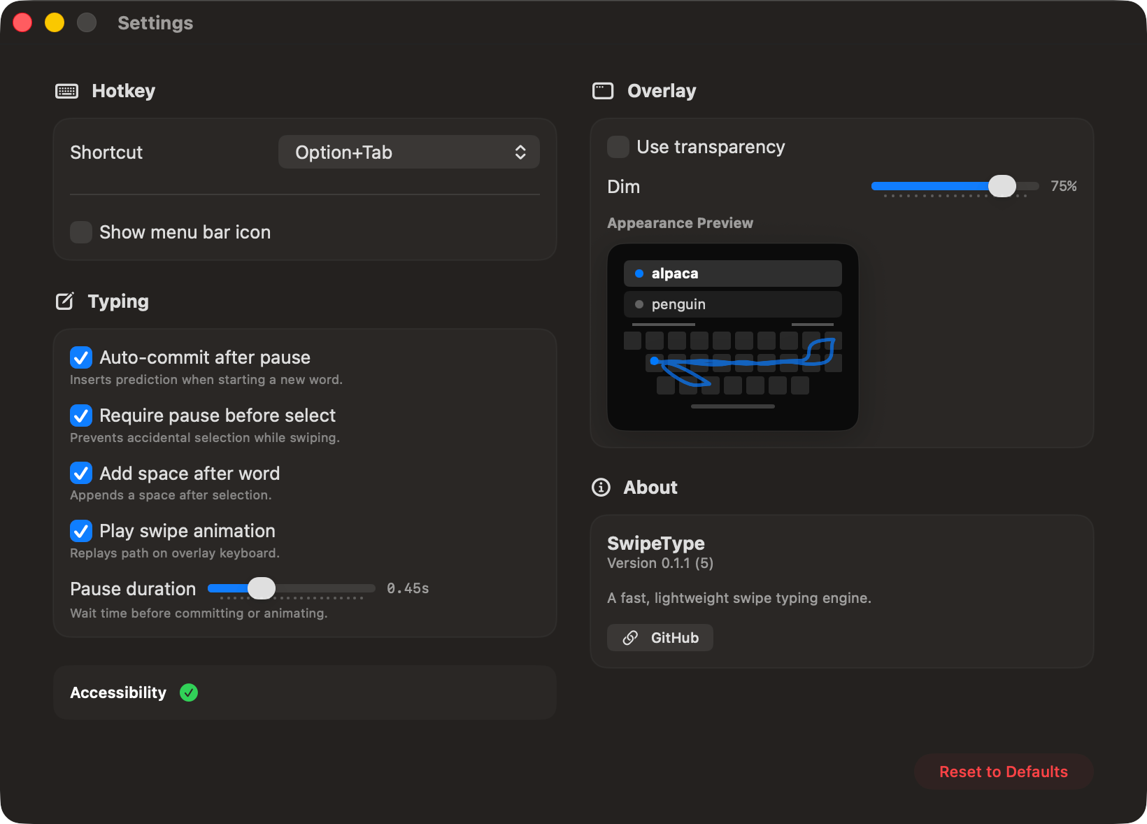 swipeType screenshot 3