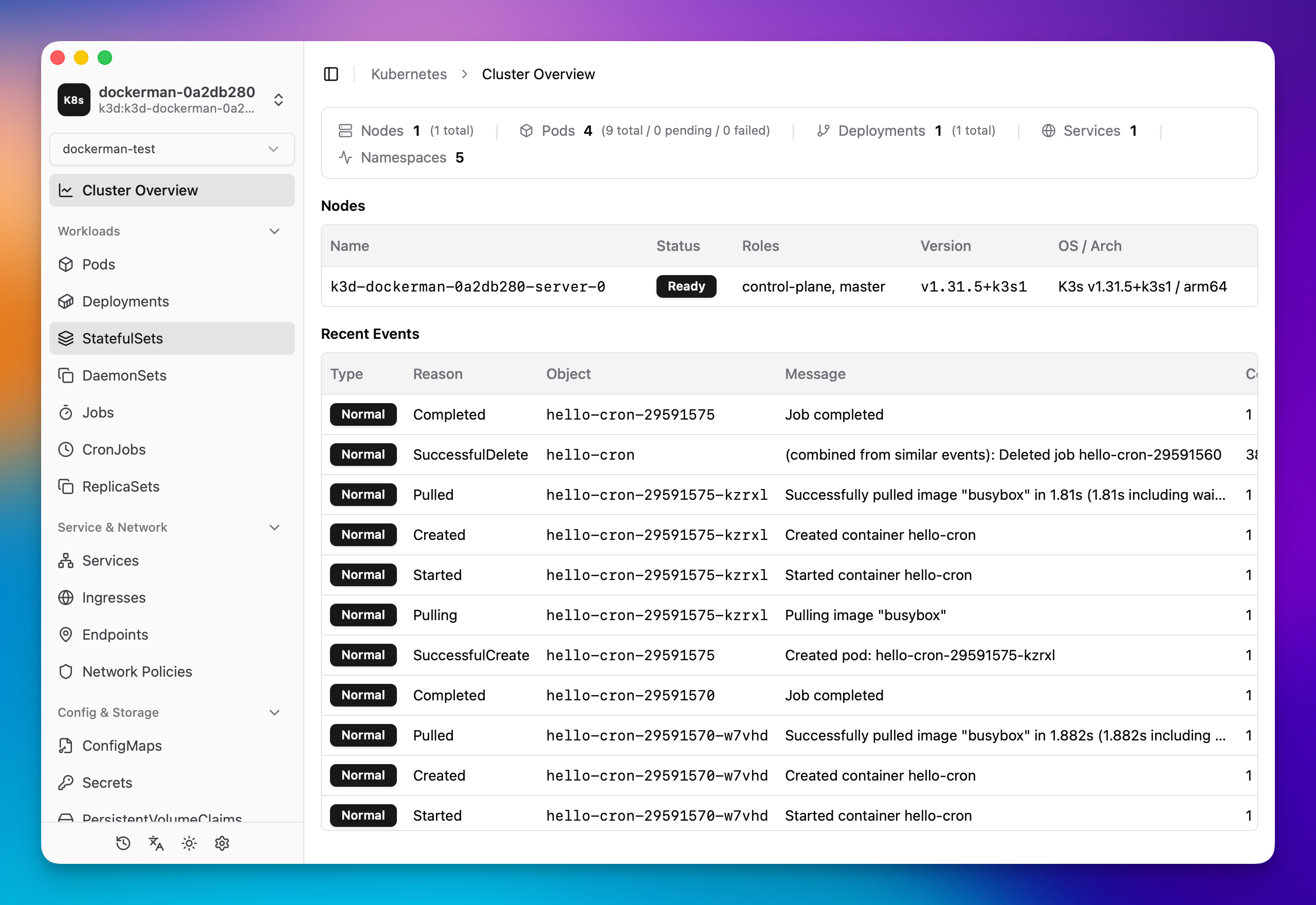 Dockerman Kubernetes