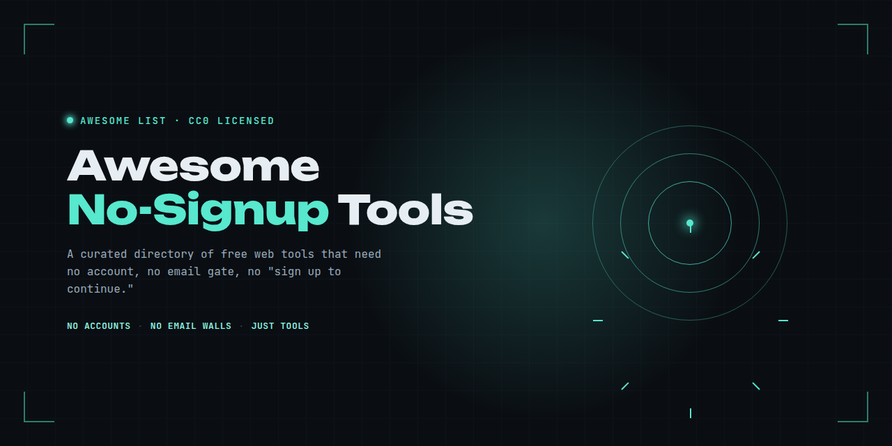 Awesome No-Signup Tools
