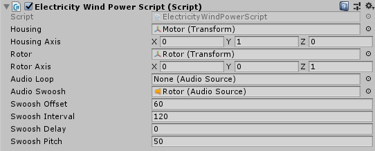 Script configuration