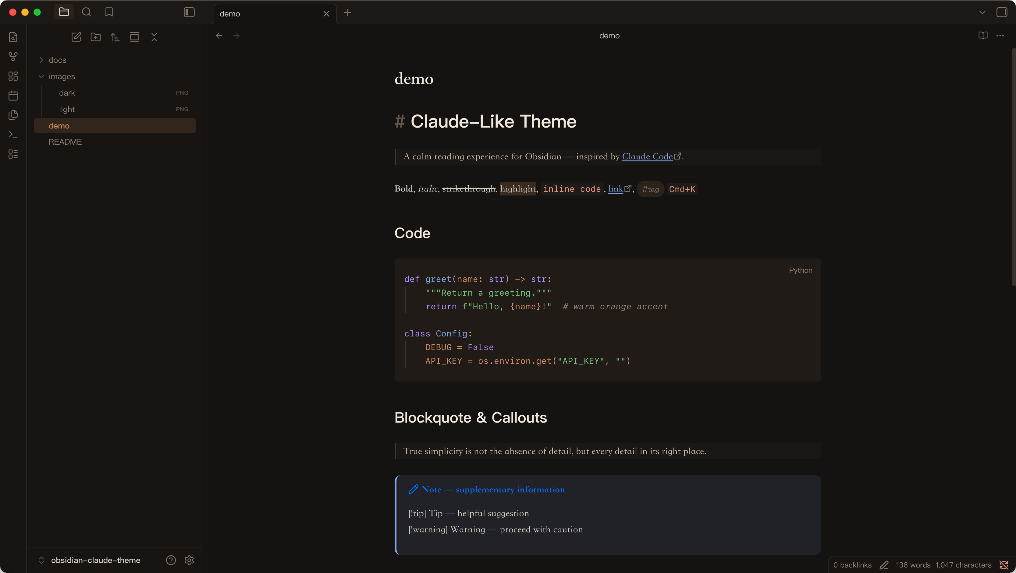 Dark Mode