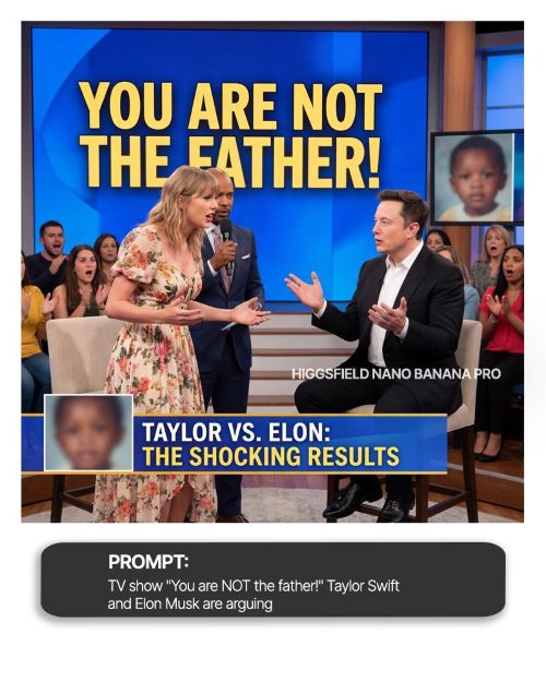 TV show "You are not the father" Taylor Swift and Elon Musk are arguing