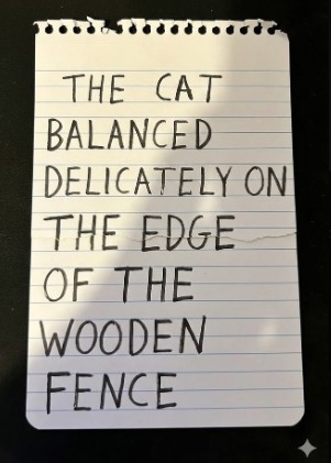 assemble the original message from the torn and mixed-up pieces