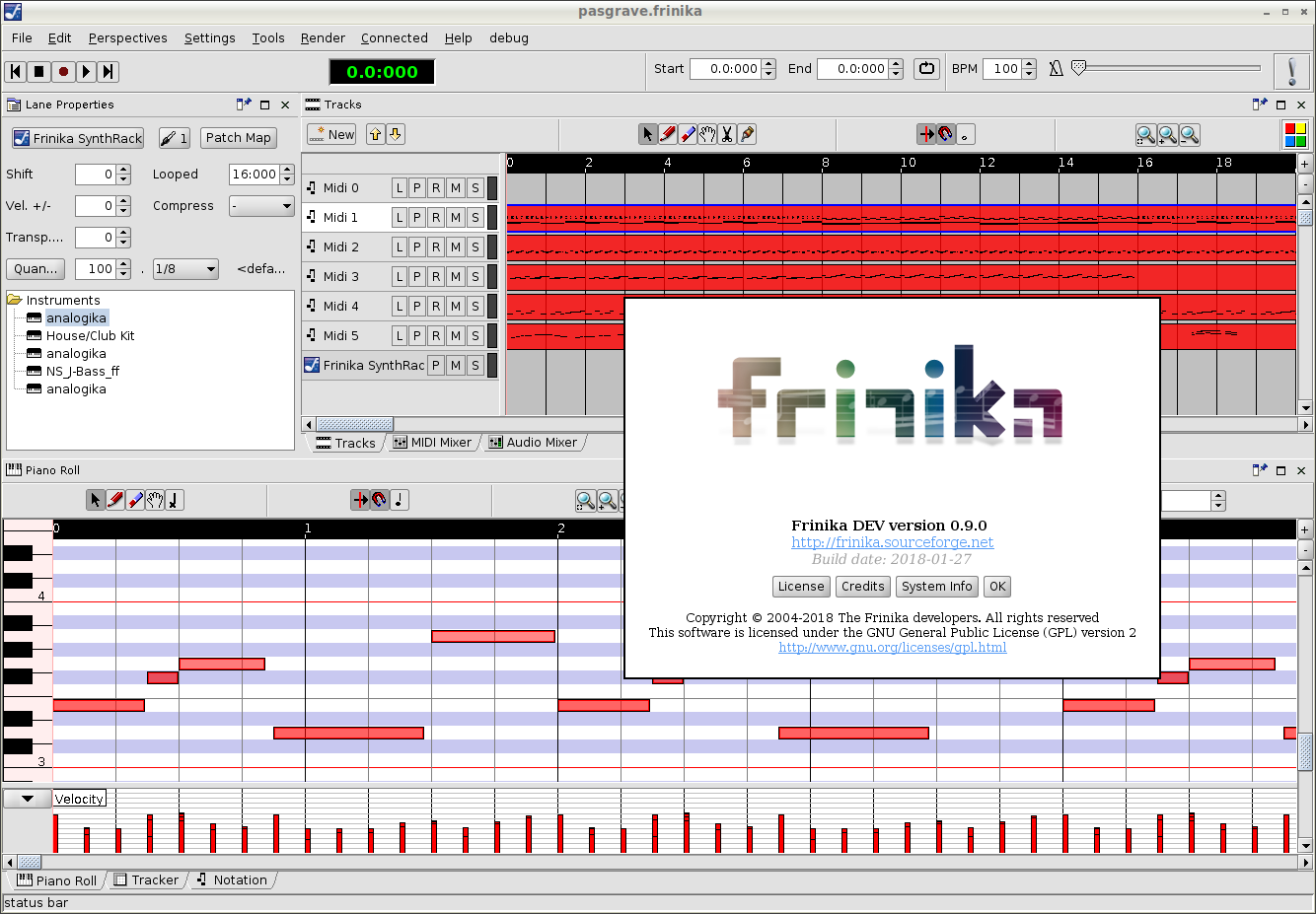 Frinika Screenshot