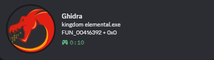 Ghidra Rich Presence normal Discord activity