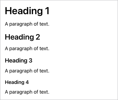 Headings