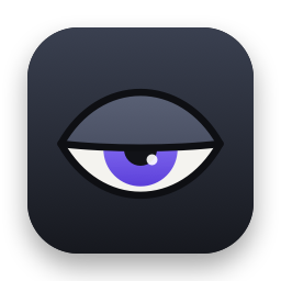 Squint's app icon: a half-closed eye on a dark rounded square