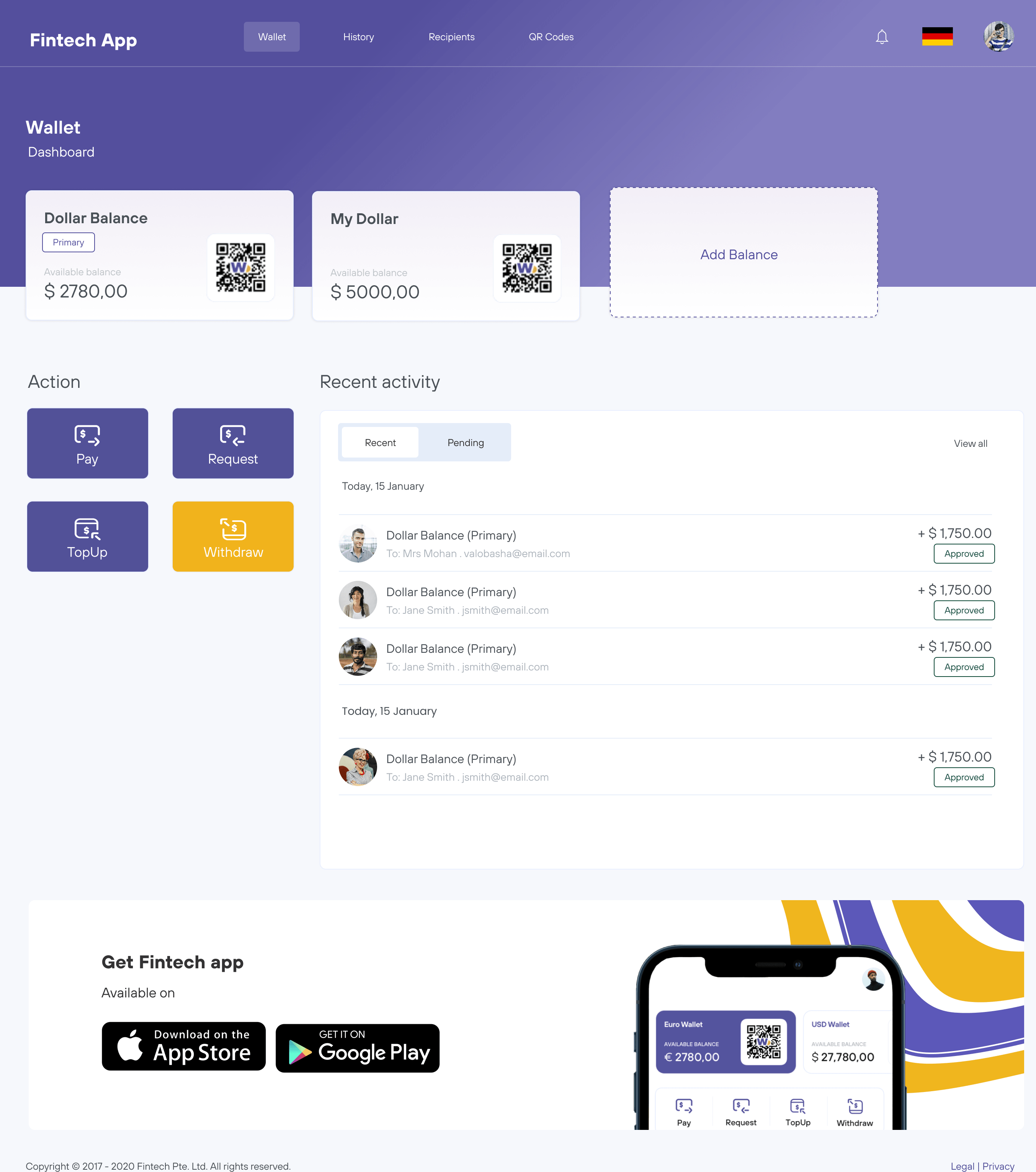 GitHub - Zubayer94/fintech-app: A simple FinTech one page web ...