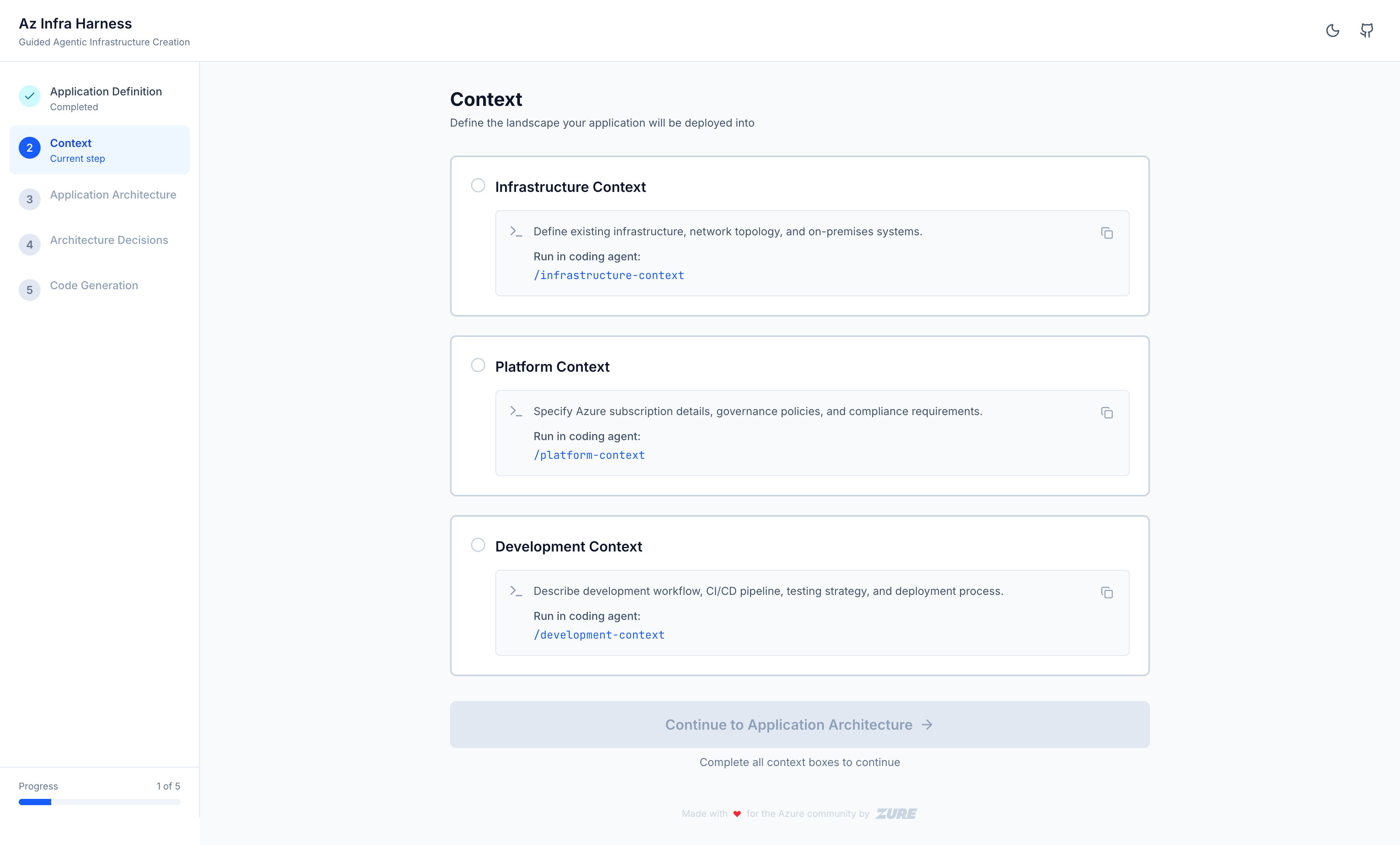 Application Context — empty