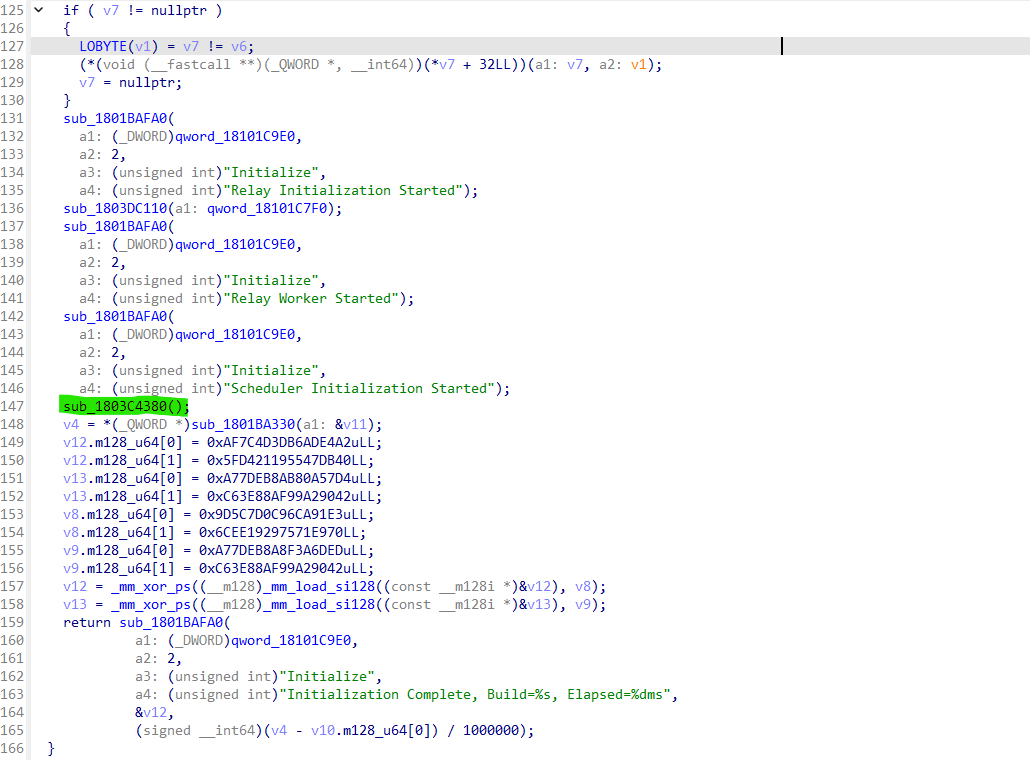 Relay and scheduler startup