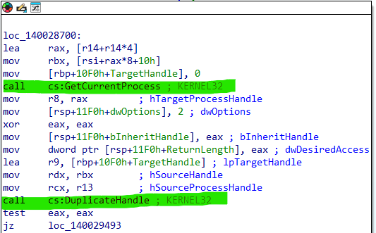 Duplicating target handles