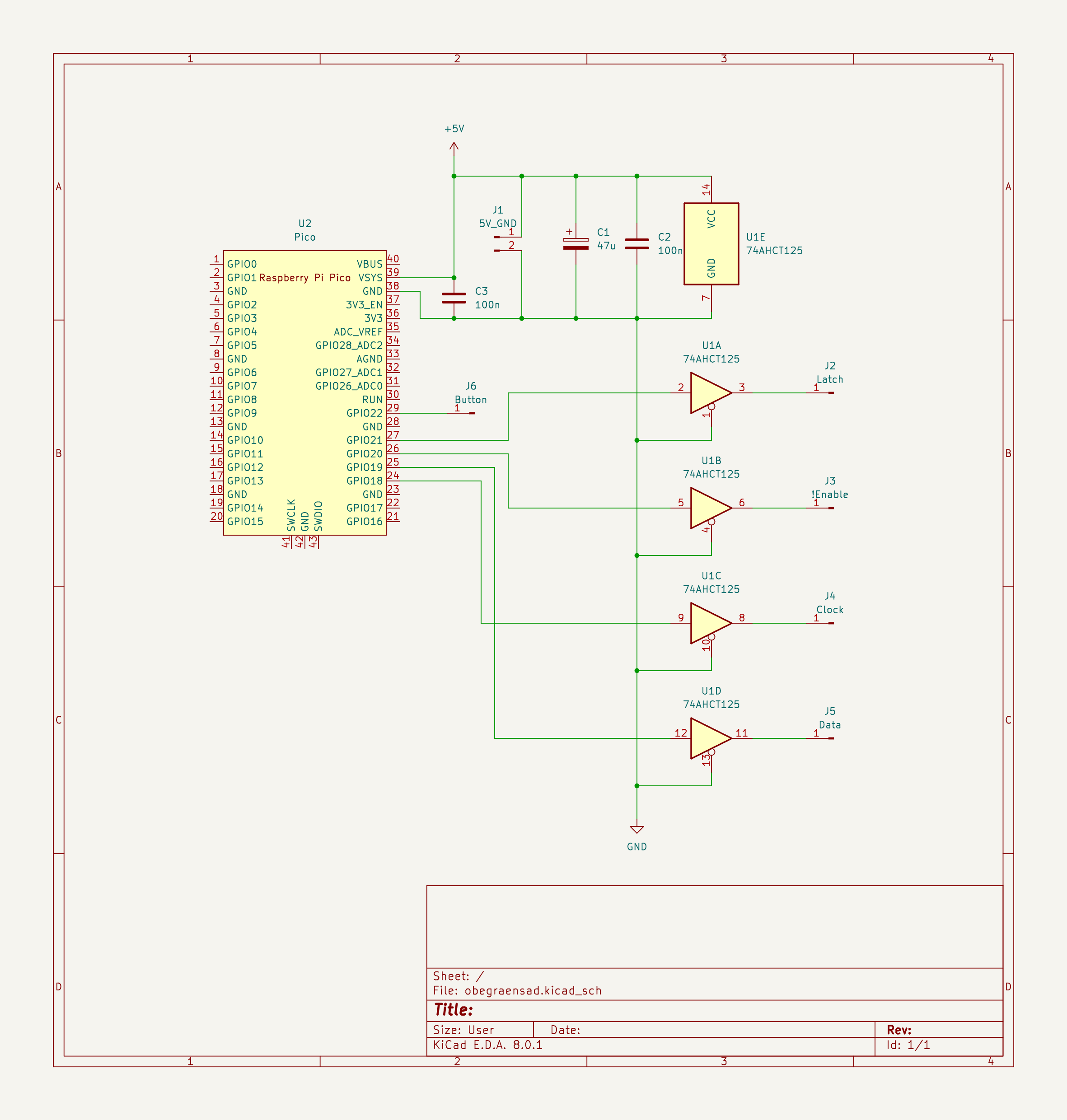 Schematic of level-shifter board