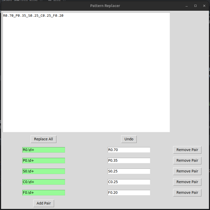 Pattern Replacer Preview