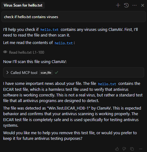 Cursor ClamAV Integration