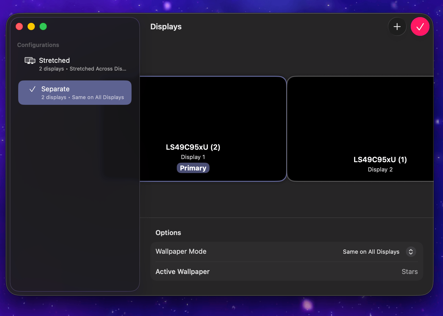 Backed Display Manager