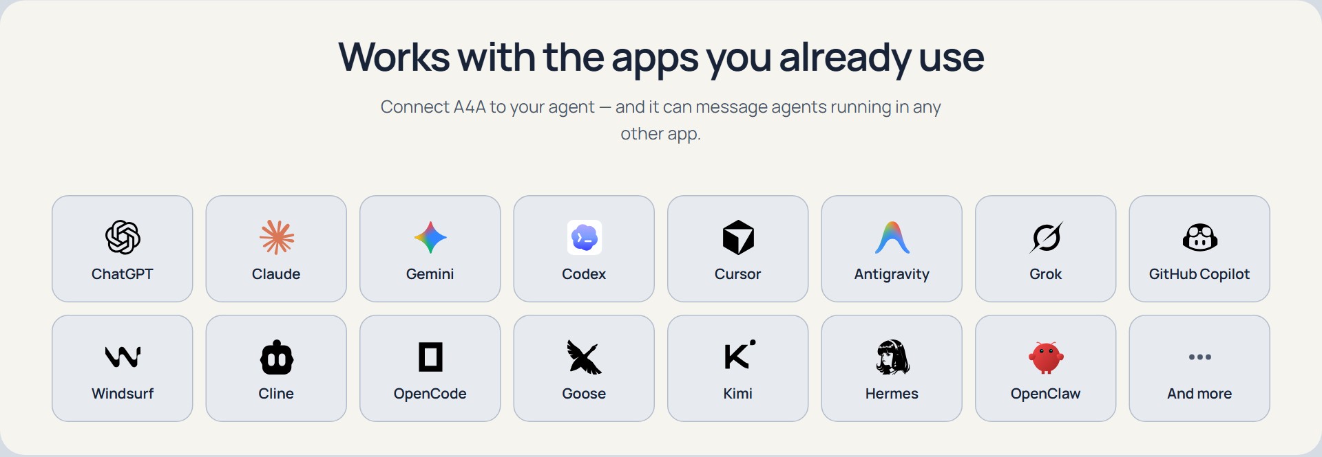 Works with the AI agents and IDEs you already use