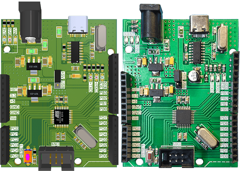 eBoard ATMEGA328 board, published by aKaReZa75