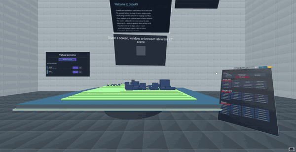 Project Evolution demo: the city rising and reorganising through the project's commits