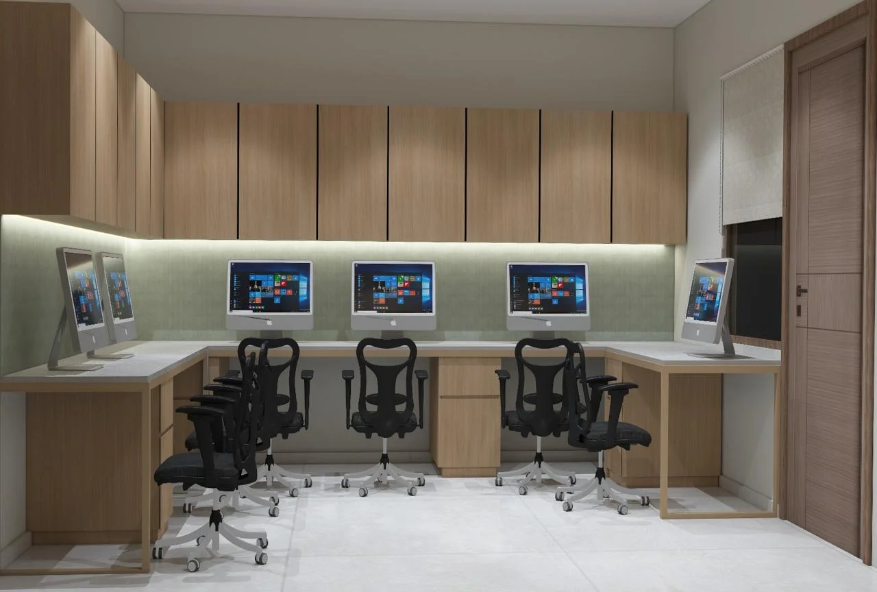 Efficient Open Workstation Design for Law Office
