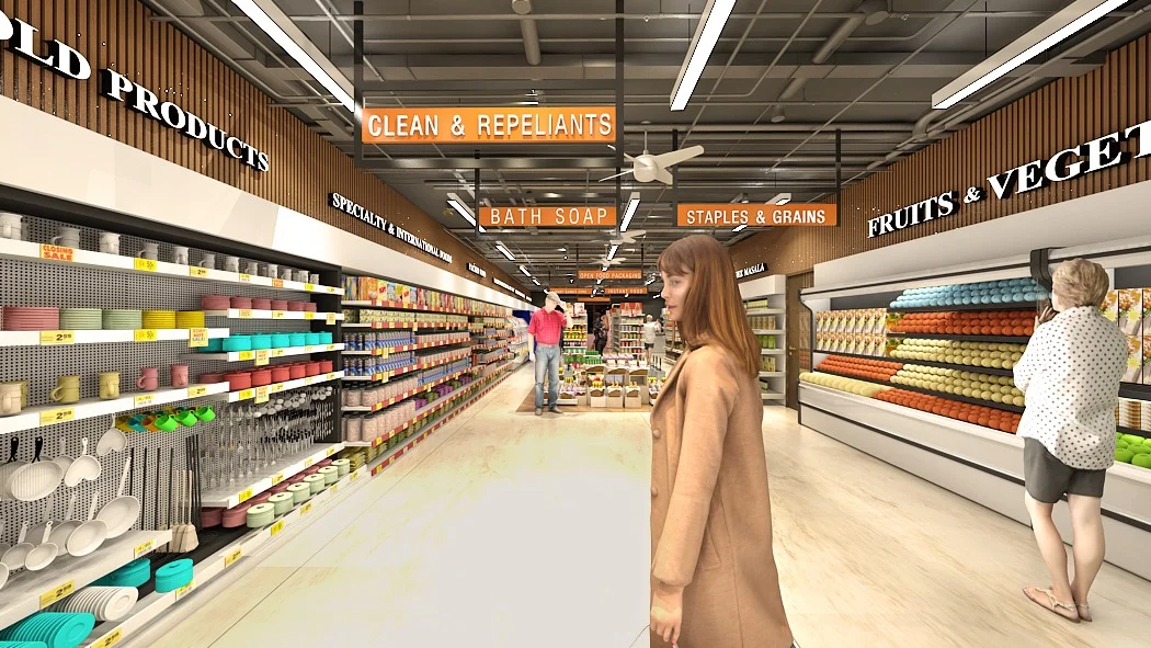 Contemporary Supermarket Interior Design