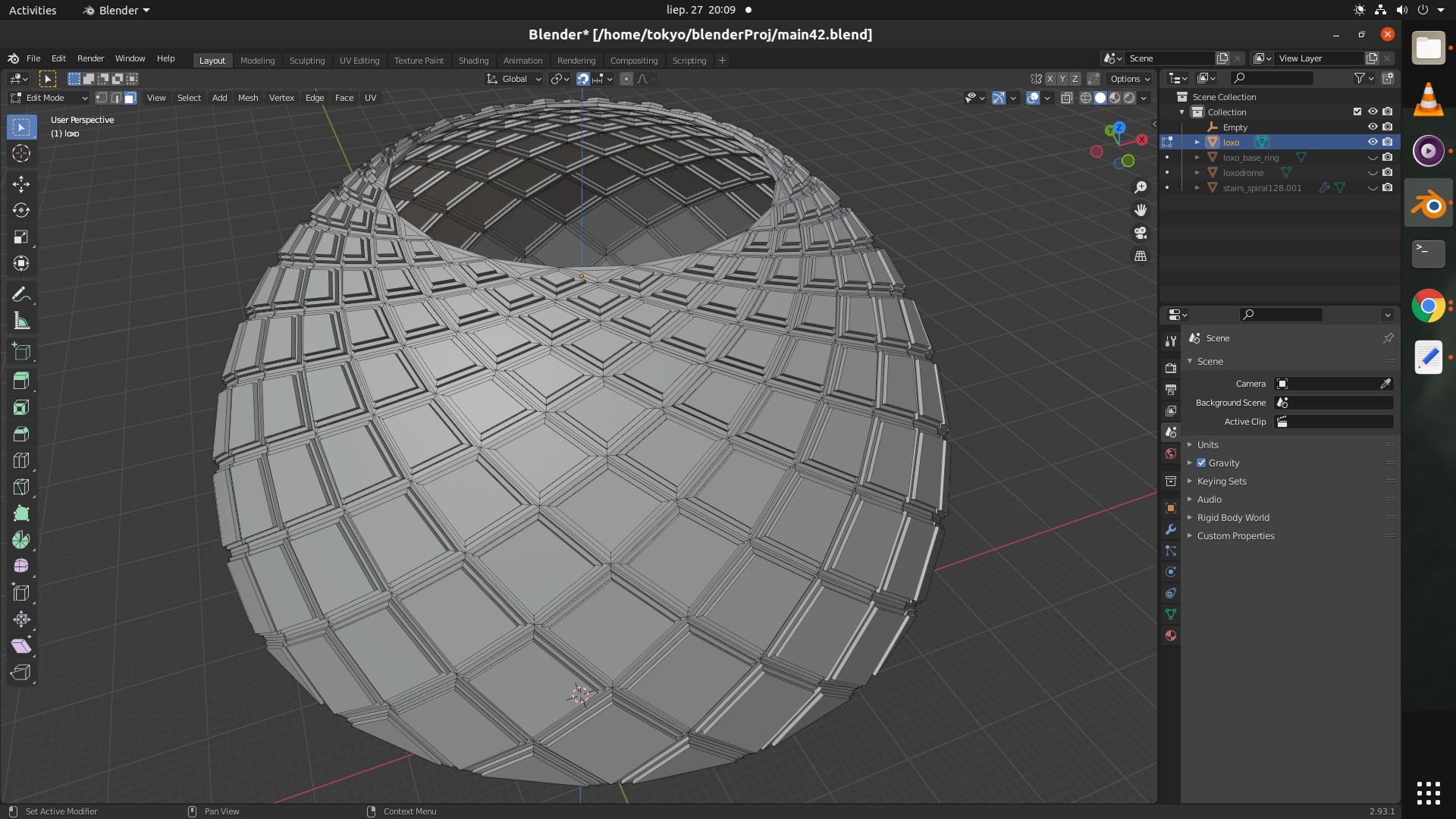 cupola exterior in Blender