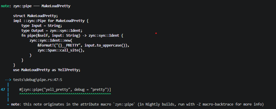 Pretty debug console output