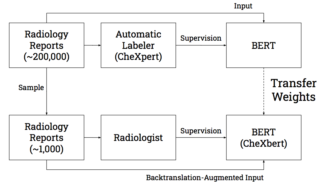 The CheXbert approach