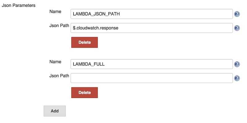 AWS Lambda Jenkins plugin invocation json parameters