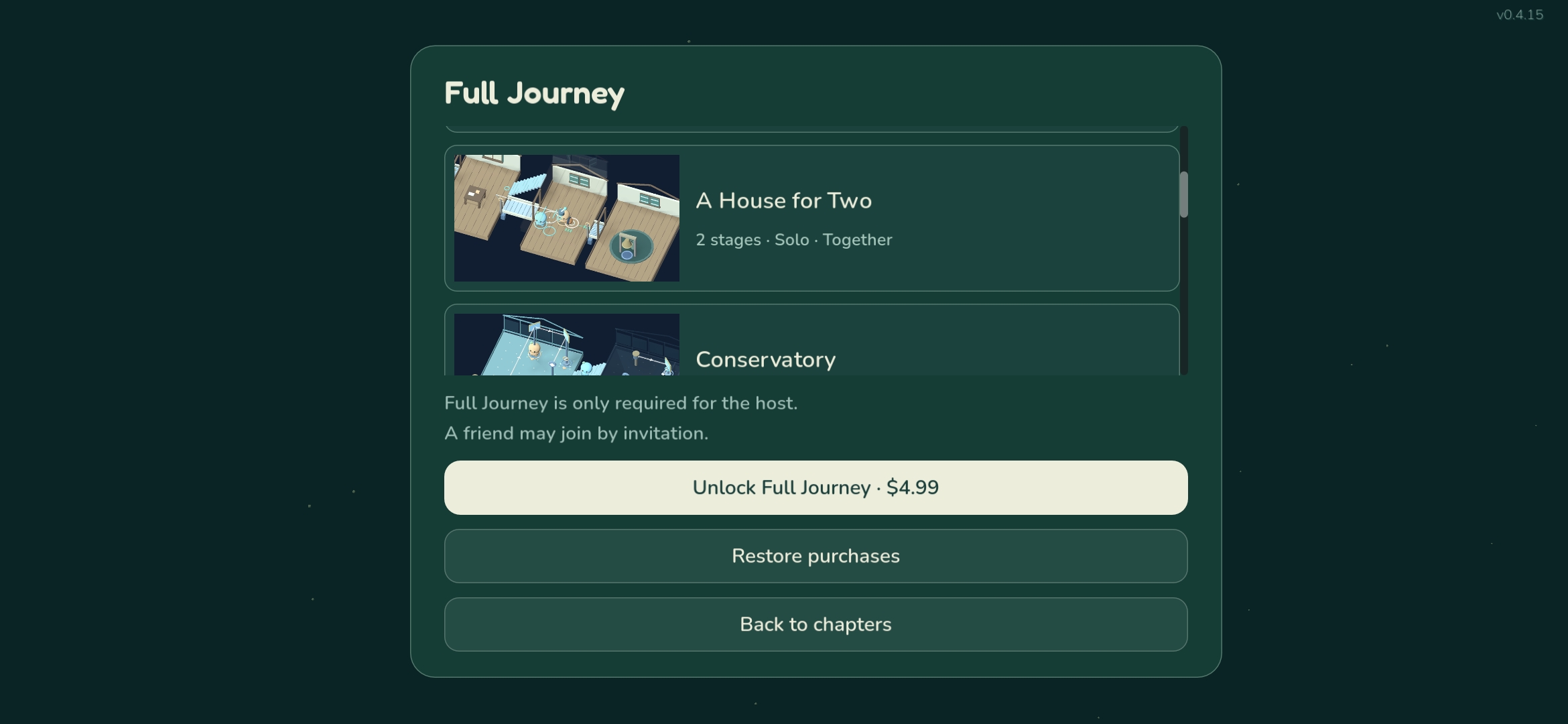 Full Journey Purchase Screen | Fulfilled Using RevenueCat