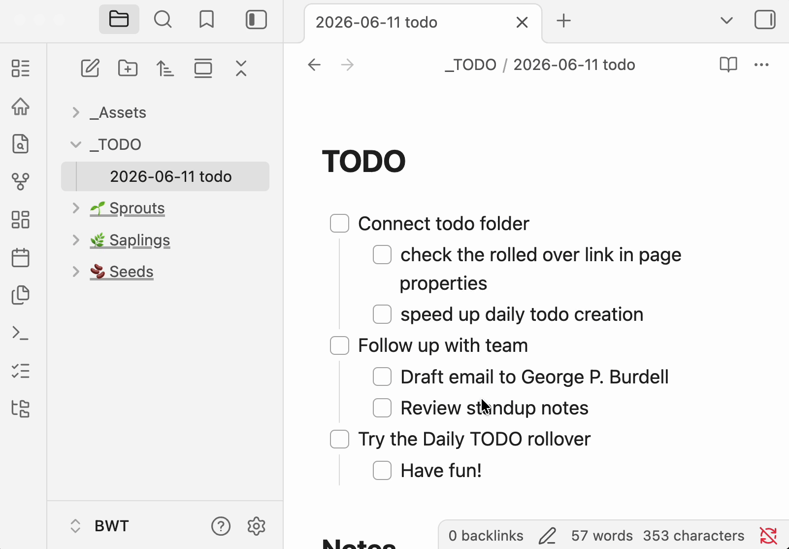 Daily TODO demo