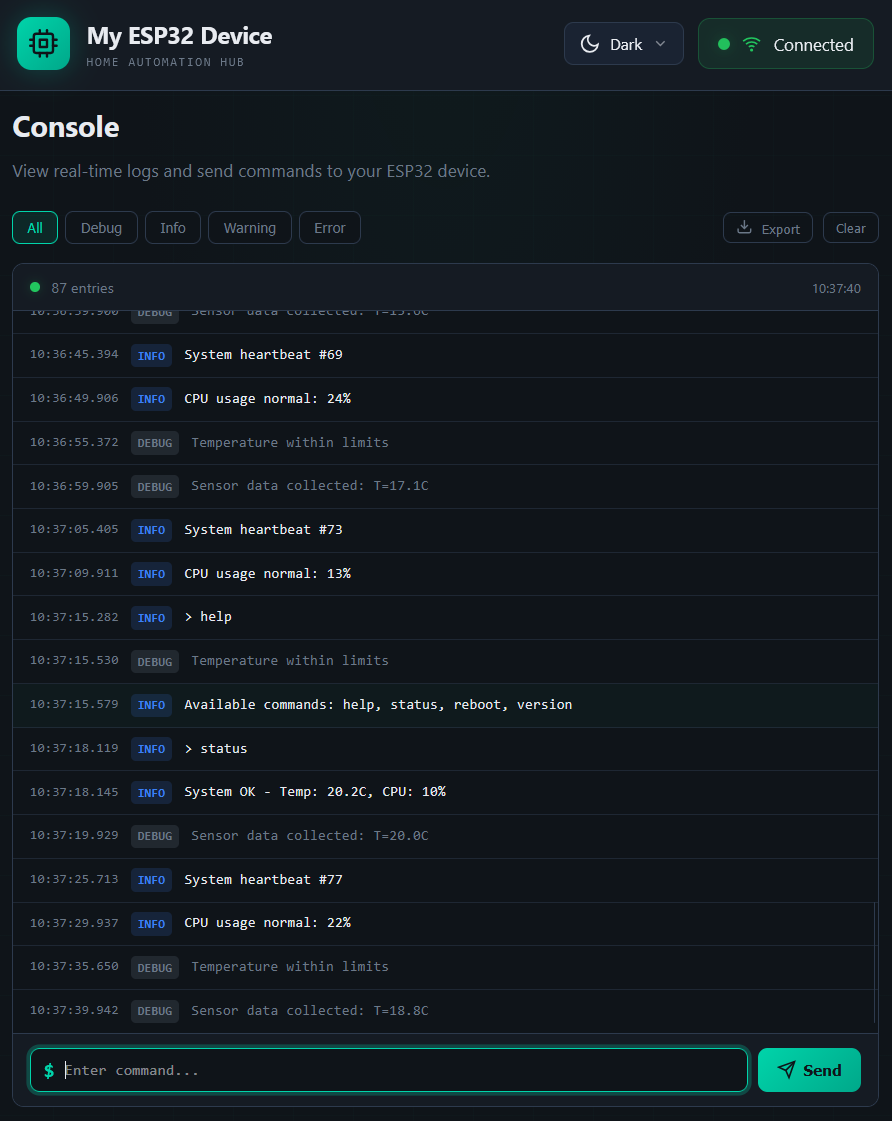 Interactive Console