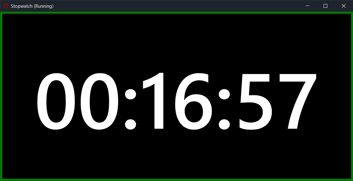 Stopwatch screenshot