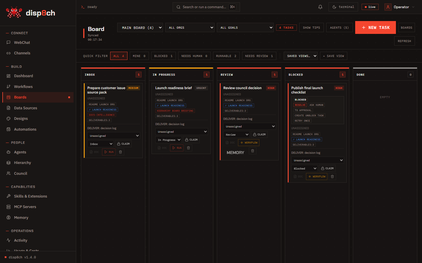 disp8ch boards