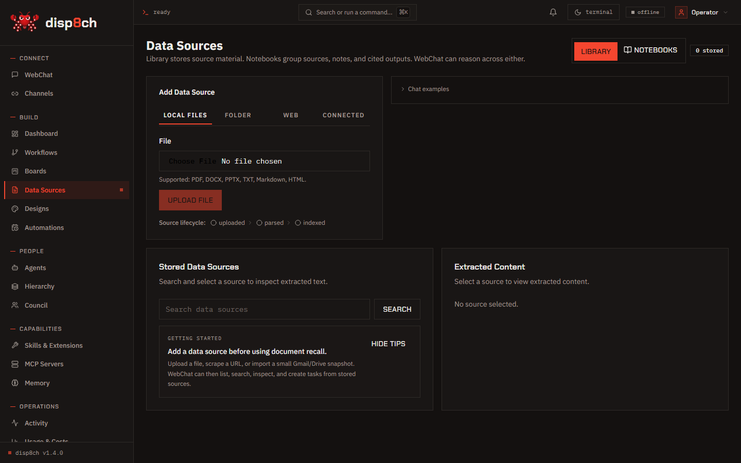 disp8ch data sources