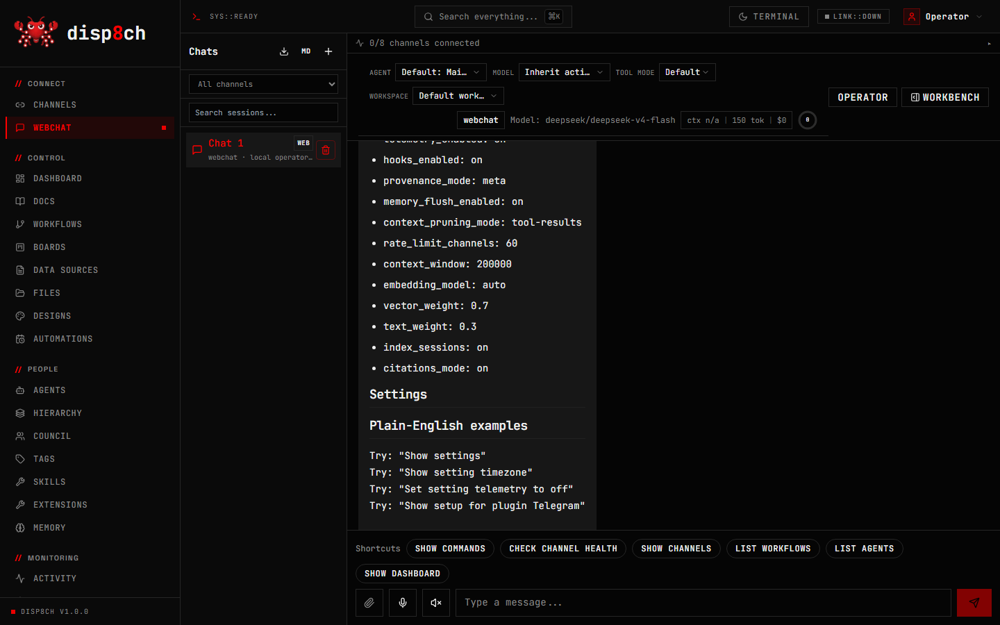 disp8ch webchat