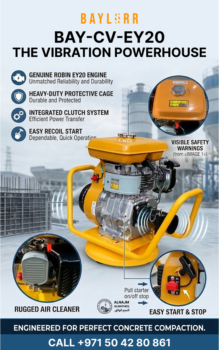 Concrete Honeycombing on UAE Construction Sites: What Causes It and How a Concrete Vibrator Prevents It