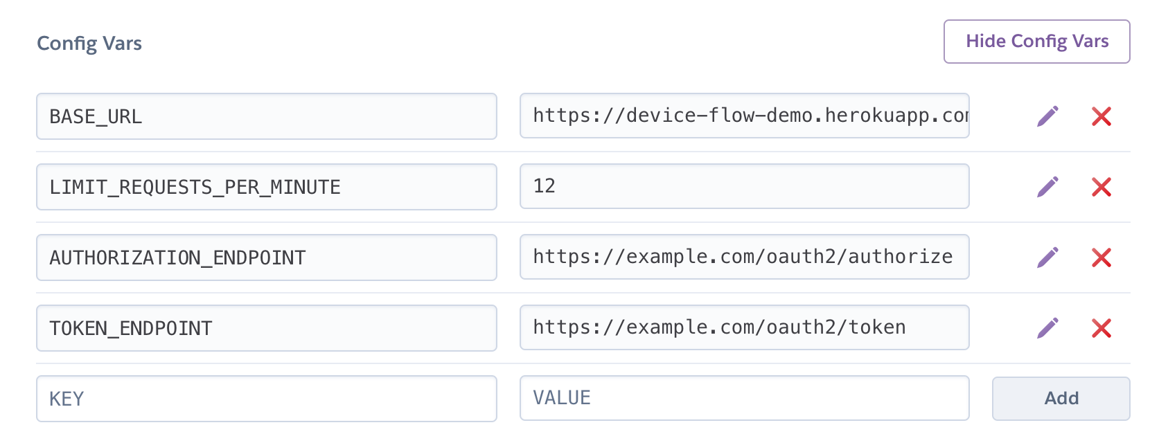 Heroku Config