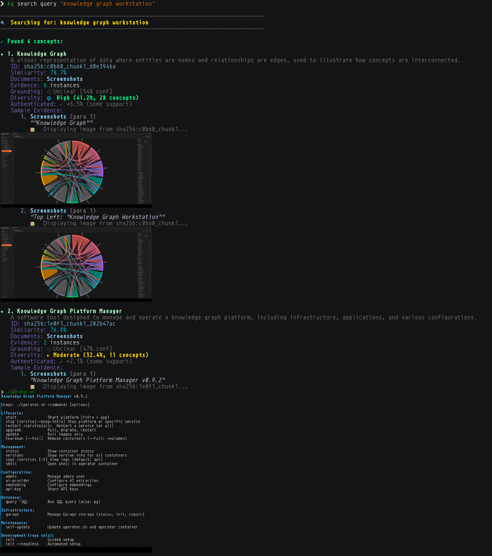 CLI with Inline Image Evidence