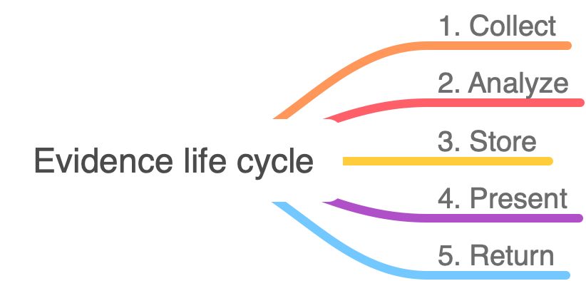 Evidence life cycle