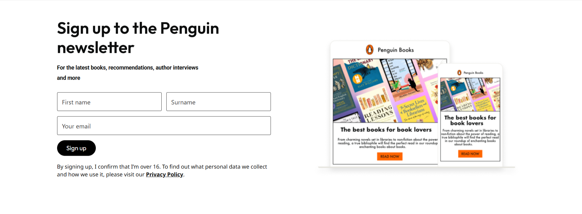 Newsletter Signup Block