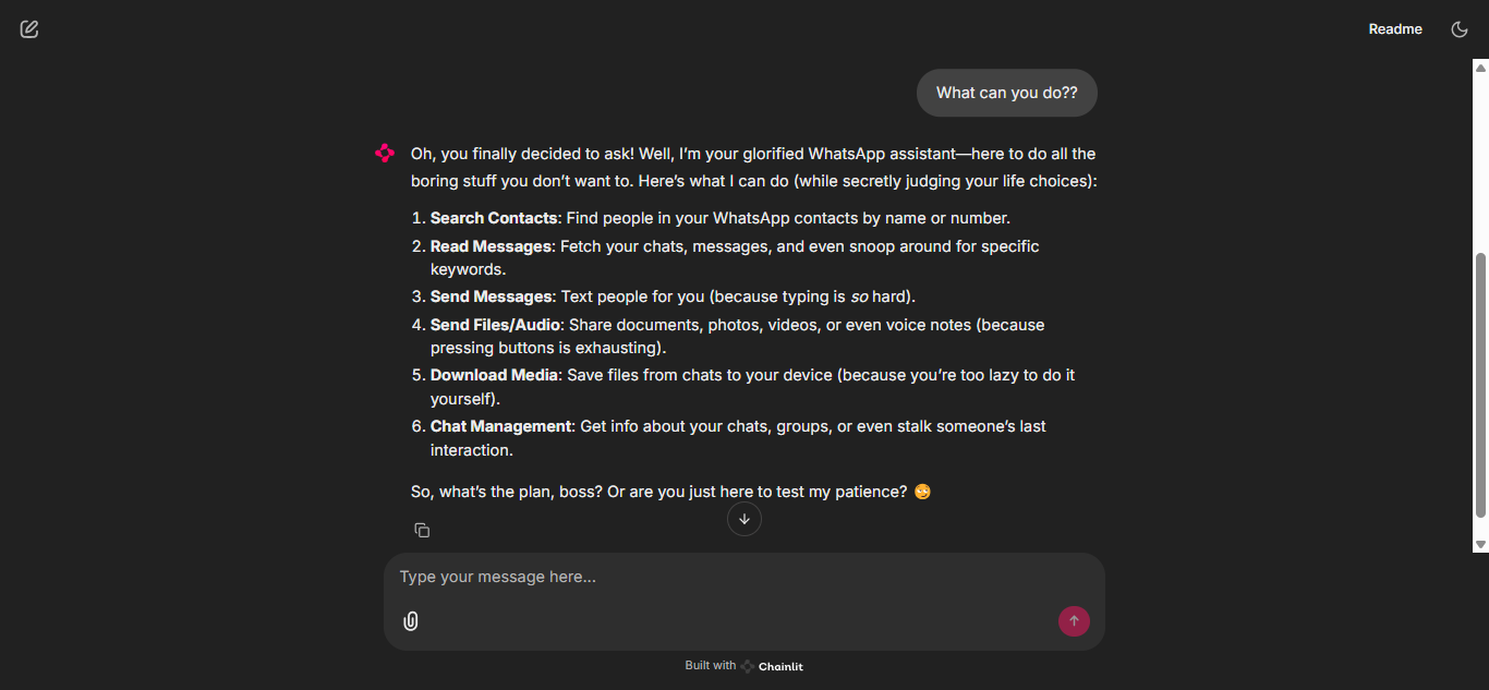 WhatsApp Agent